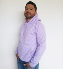 Cargar imagen en el visor de la galería, Buzo unisex con capucha en algodón Lila – Remate única unidad Talla S