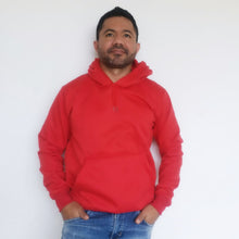 Cargar imagen en el visor de la galería, Buzo unisex con capucha en algodón Rojo – Remate únicas unidades