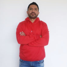 Cargar imagen en el visor de la galería, Buzo unisex con capucha en algodón Rojo – Remate únicas unidades
