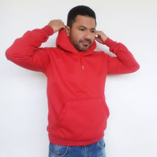 Cargar imagen en el visor de la galería, Buzo unisex con capucha en algodón Rojo – Remate únicas unidades