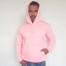 Cargar imagen en el visor de la galería, Buzo unisex con capucha en algodón Rosado – Remate única unidad Talla S