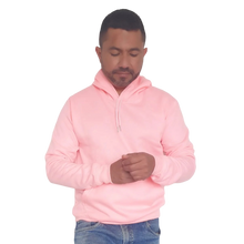 Cargar imagen en el visor de la galería, Buzo unisex con capucha en algodón Rosado – Remate única unidad Talla S