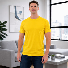 Cargar imagen en el visor de la galería, Camiseta Unicolor Premium en Poliéster Extrasuave – Ajuste Cómodo y Estilo Moderno. Amarillo Bandera