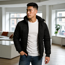 Cargar imagen en el visor de la galería, Chaqueta Impermeable para Hombre con Capucha Removible Kanu