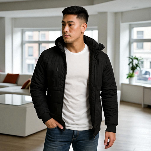 Chaqueta Impermeable para Hombre con Capucha Removible Kanu