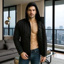 Cargar imagen en el visor de la galería, Chaqueta Impermeable para Hombre con Capucha Removible Orión