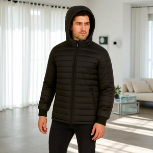 Chaqueta Impermeable para Hombre con Capucha Removible Santino