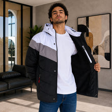 Cargar imagen en el visor de la galería, Chaqueta Combinada de Hombre en Super Nylon con Capucha Removible | Referencia Atlas