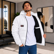 Cargar imagen en el visor de la galería, Chaqueta de Hombre en Super Nylon con Interior Ovejero y Capucha Removible | Referencia Orion Kap. Blanco