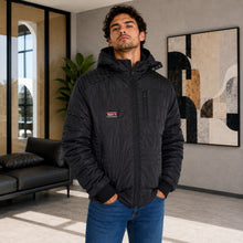 Cargar imagen en el visor de la galería, Chaqueta de Hombre en Super Nylon con Interior Ovejero y Capucha Removible | Referencia Orion Kap. Negro