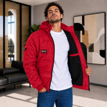 Cargar imagen en el visor de la galería, Chaqueta de Hombre en Super Nylon con Interior Ovejero y Capucha Removible | Referencia Orion Kap. Rojo