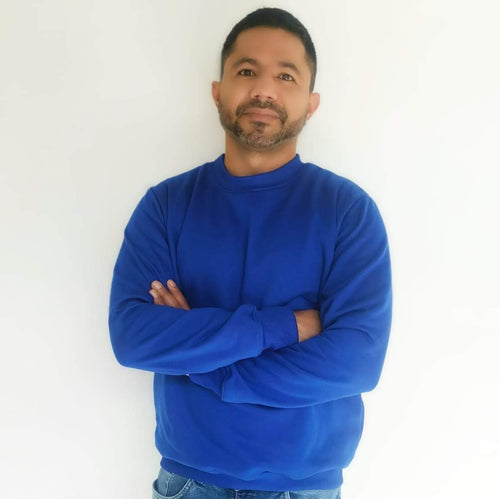 Buzo unisex cuello redondo en algodón – Remate única unidad Talla S