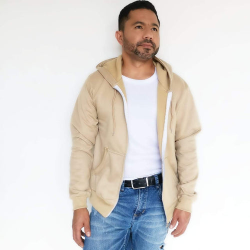 Buzo Chaqueta unisex con capucha y cremallera en algodón – Remate única unidad Talla S