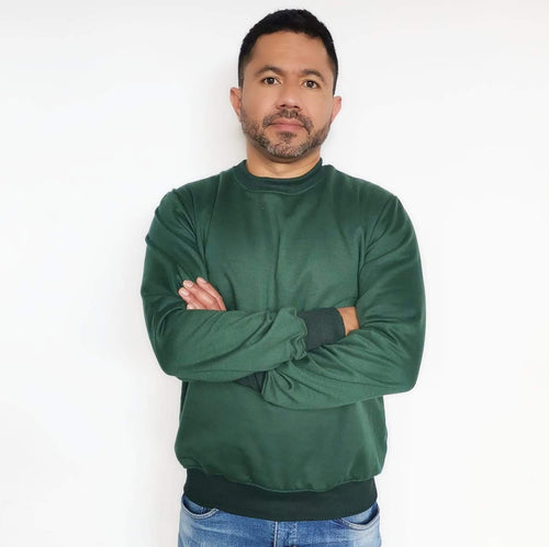 Buzo unisex cuello redondo en algodón – Remate única unidad Talla S