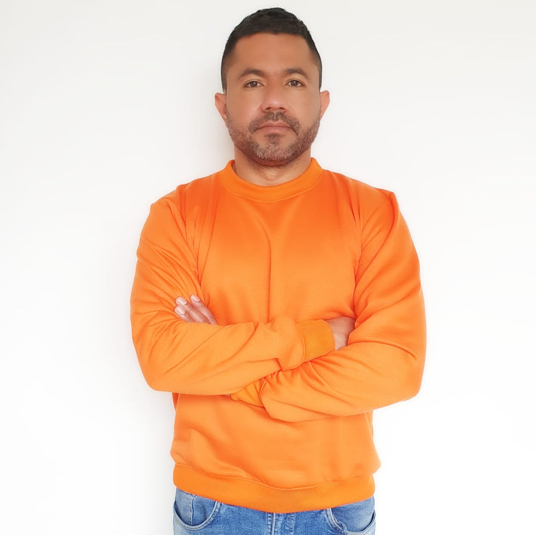 Buzo unisex cuello redondo en algodón – Remate única unidad Talla S