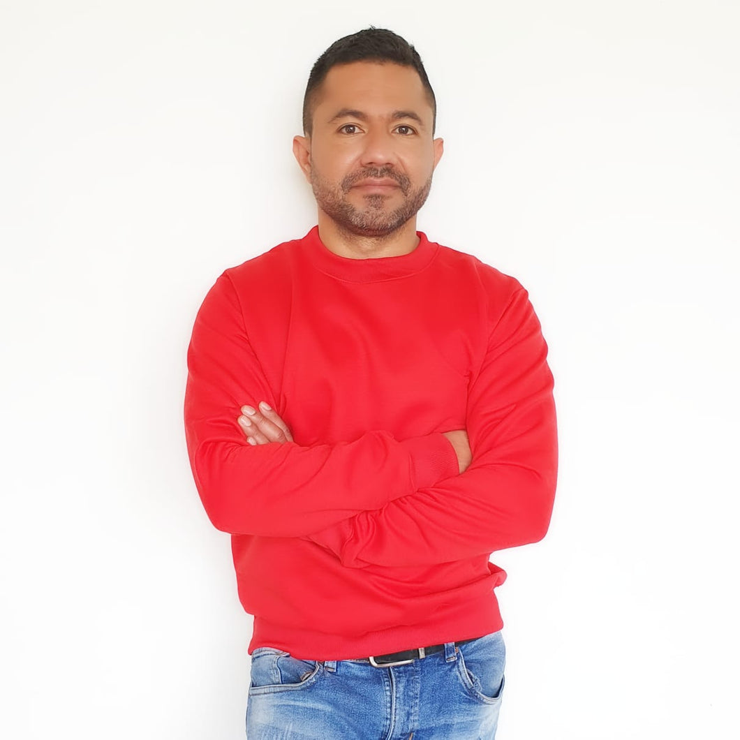 Buzo unisex cuello redondo en algodón – Remate única unidad Talla S