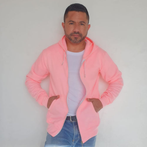 Buzo Chaqueta unisex con capucha y cremallera en algodón – Remate única unidad Talla S