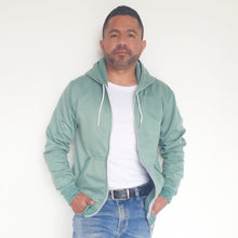 Cargar imagen en el visor de la galería, Buzo Chaqueta unisex con capucha y cremallera en algodón – Remate única unidad Talla S