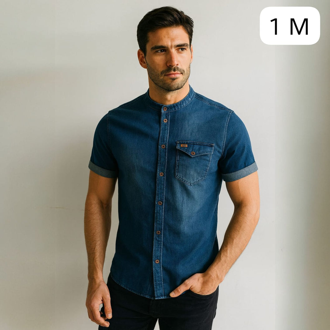 Camisa Denim Azul para Hombre – Talla M | Remate Única Unidad