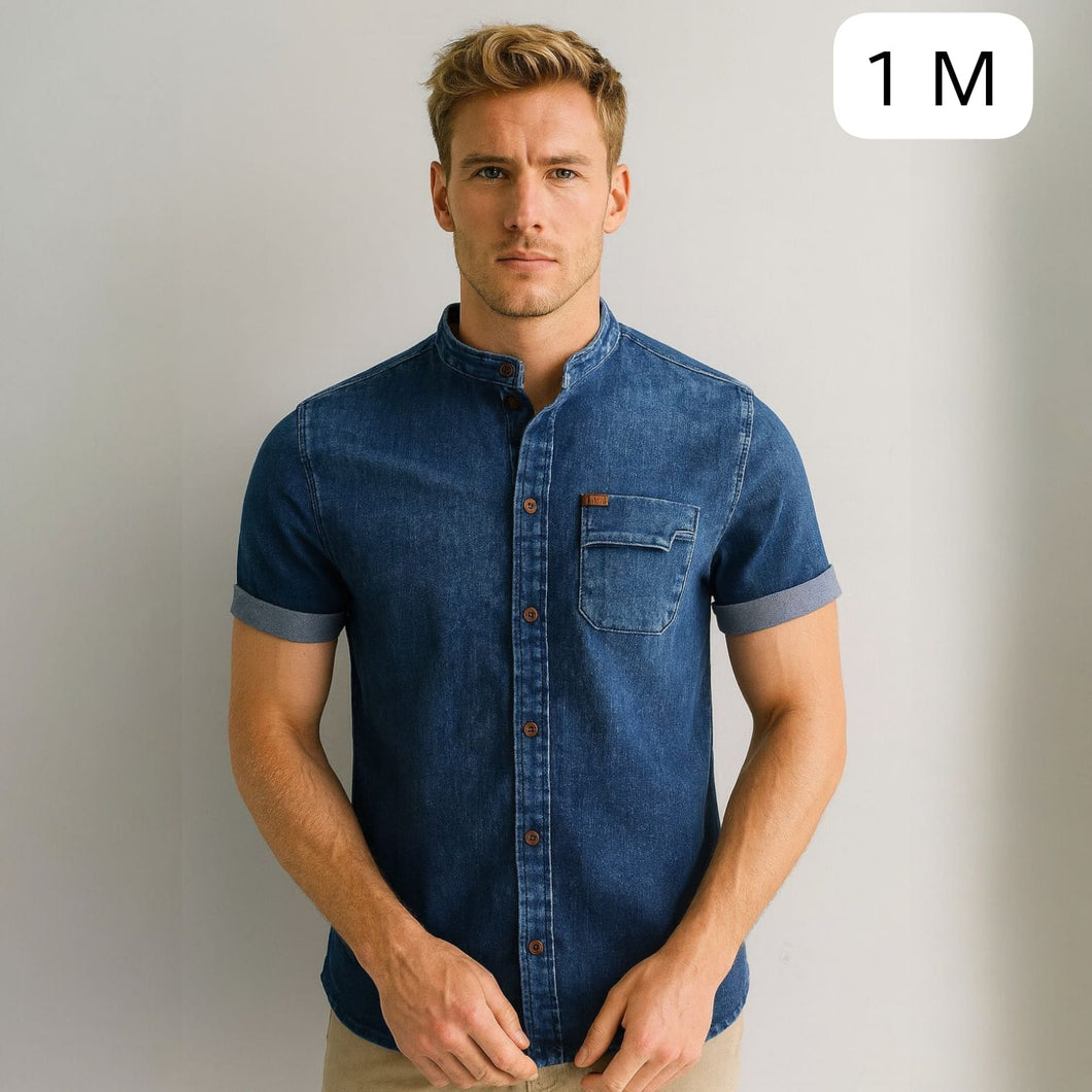 Camisa Denim Azul para Hombre – Talla M | Remate Única Unidad