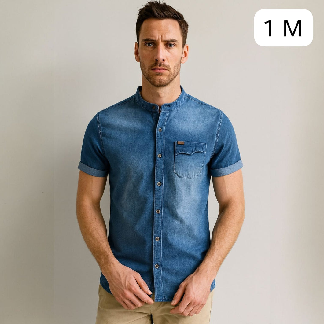 Camisa Denim Azul para Hombre – Talla M | Remate Única Unidad