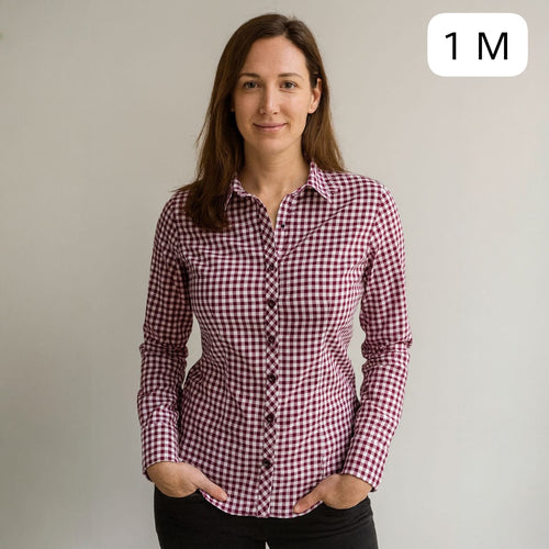 Camisa Cuadros para Mujer – Talla M | Remate Única Unidad