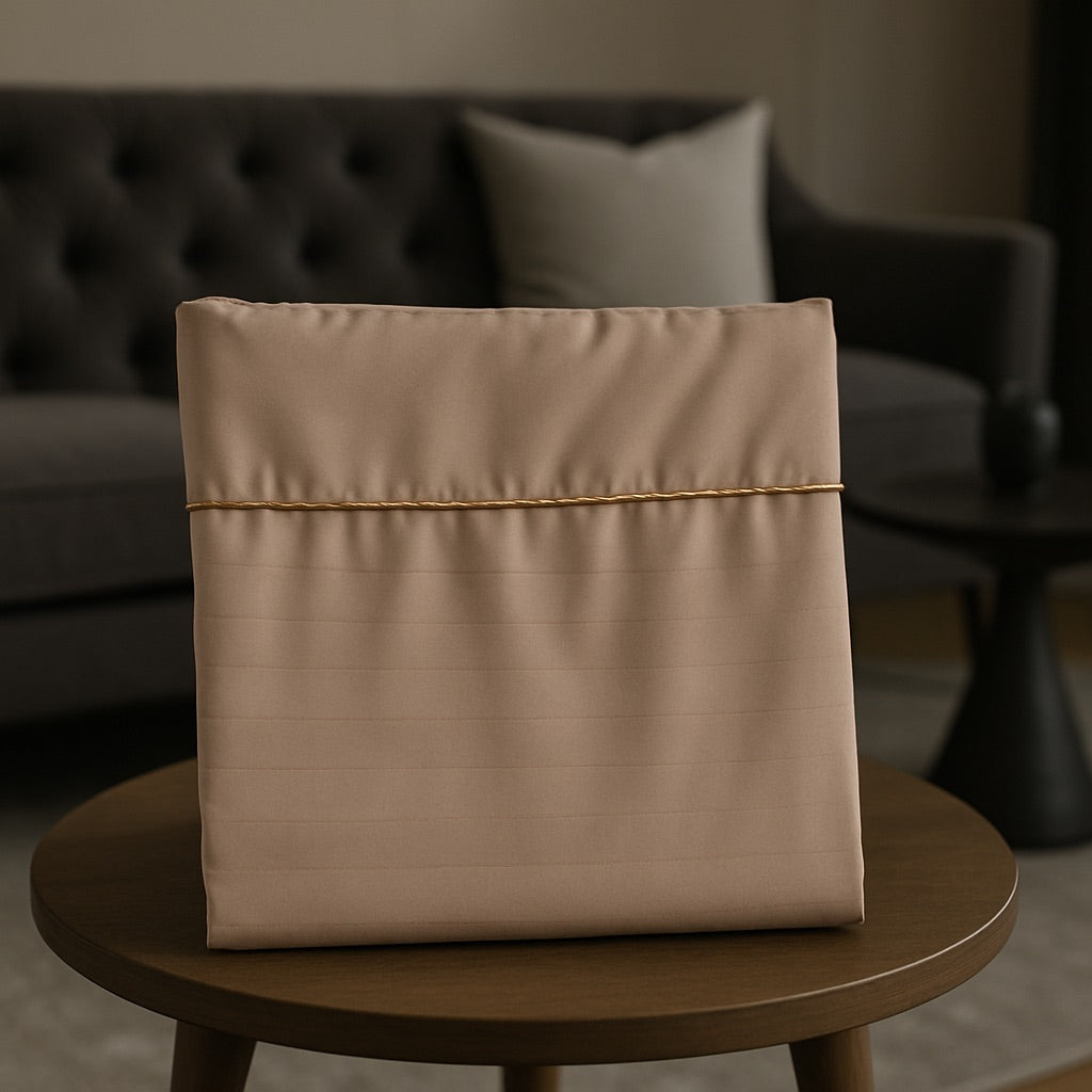 🔥 Juego de Sábanas Tipo Hotel Premium en Microfibra Satinada Camel 🔥