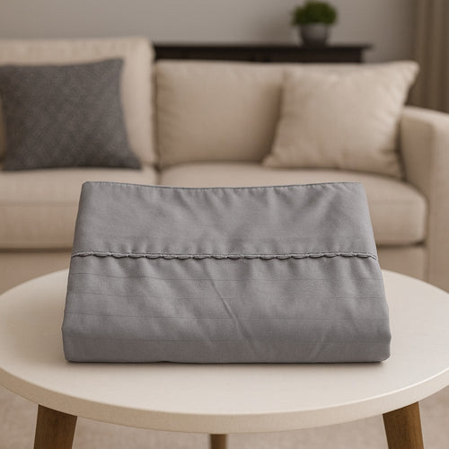 🔥 Juego de Sábanas Tipo Hotel Premium en Microfibra Satinada Gris 🔥