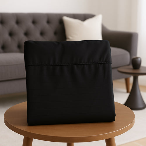 🔥 Juego de Sábanas Tipo Hotel Premium en Microfibra Satinada Negro 🔥