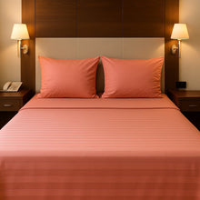 Cargar imagen en el visor de la galería, 🔥 Juego de Sábanas Tipo Hotel Premium en Microfibra Satinada Salmón 🔥