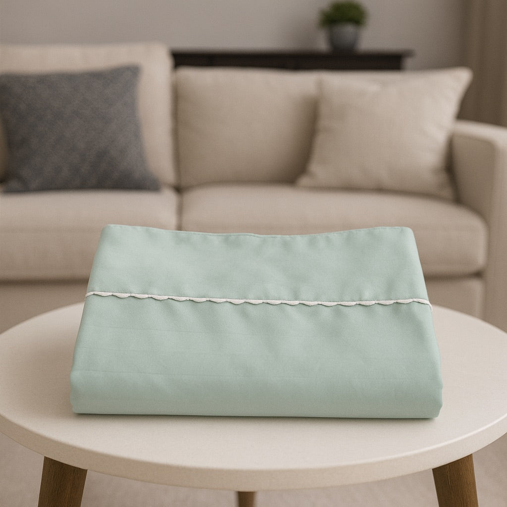 🔥 Juego de Sábanas Tipo Hotel Premium en Microfibra Satinada Verde Menta 🔥