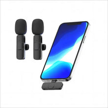 Cargar imagen en el visor de la galería, 🎙️ Micrófono Doble Inalámbrico K9 – Sonido profesional para dos voces, sin cables y sin límites