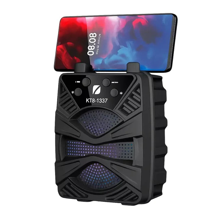 🔊 Radio Parlante Bluetooth KTS-1337 – Potencia compacta con estilo RGB