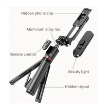 Cargar imagen en el visor de la galería, 📸 Trípode y Palo de Selfie 2 en 1 L15 – Ilumina, controla y captura con estilo