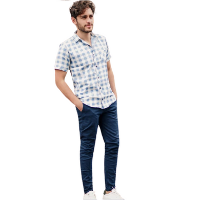 Pantalón para Hombre en Dril Azul