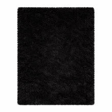 Cargar imagen en el visor de la galería, Tapete de Pelo Largo Premium – Suave y Elegante para Sala o Habitación Negro