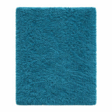 Cargar imagen en el visor de la galería, Tapete de Pelo Largo Premium – Suave y Elegante para Sala o Habitación Turquesa