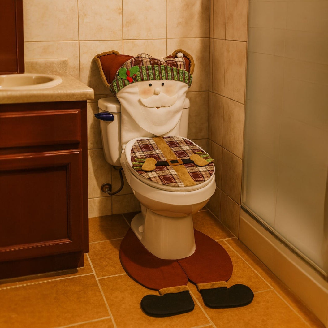 Juego de Baño Navideño Papá Noel