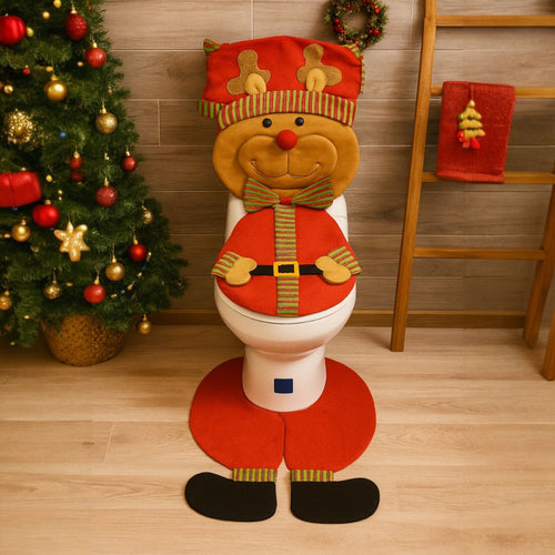 Juego de Baño Navideño Reno