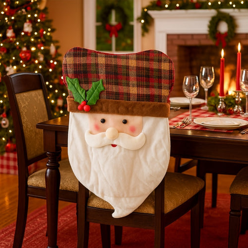 Espaldar de Silla Con Diseño Navideño