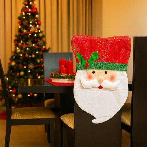 Espaldar de Silla Con Diseño Navideño