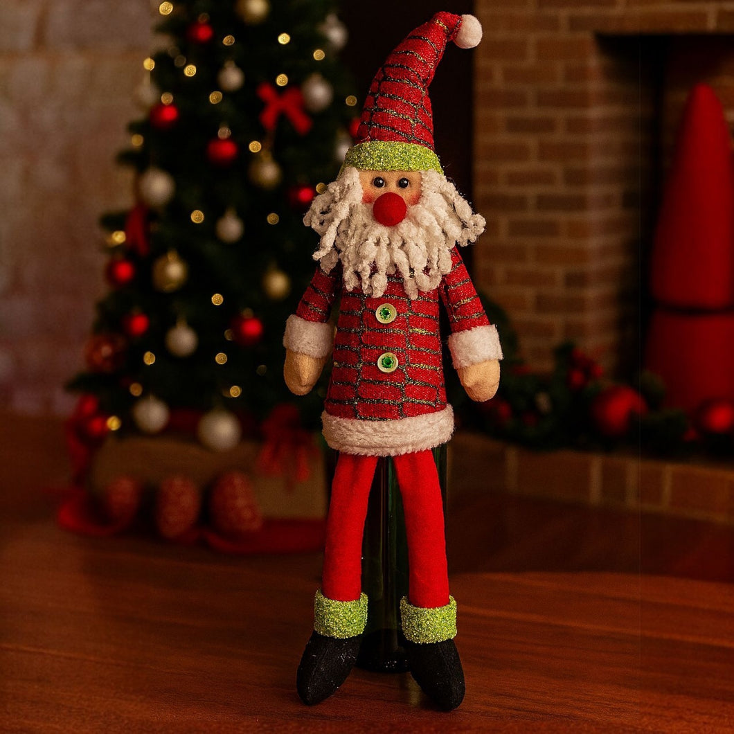 Cubre Botellas de Vino Navideñas - Papá Noel