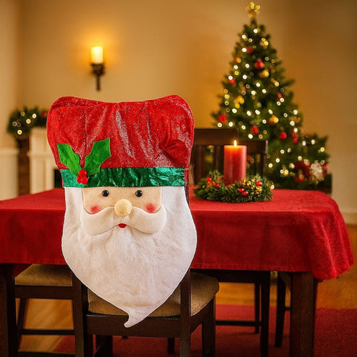 Espaldar de Silla Con Diseño Navideño