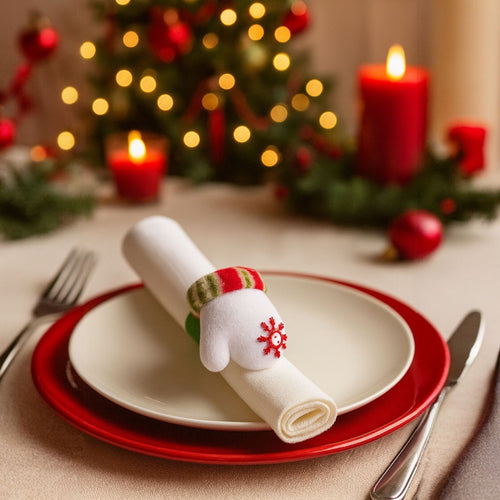 Accesorio Navideño: Botellero, Cortinero, Pulsera o Servilletero