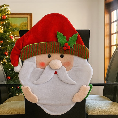 Espaldar de Silla Con Diseño Navideño