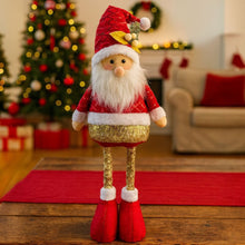 Cargar imagen en el visor de la galería, 🎄 Papá Noel de Piernas Extensibles 35 – 50 cm – Brillo, Alegría y Espíritu Navideño