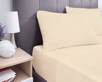 Juego de Sábanas Extrasuaves Tipo hoteleras Beige. Elige Tamaño