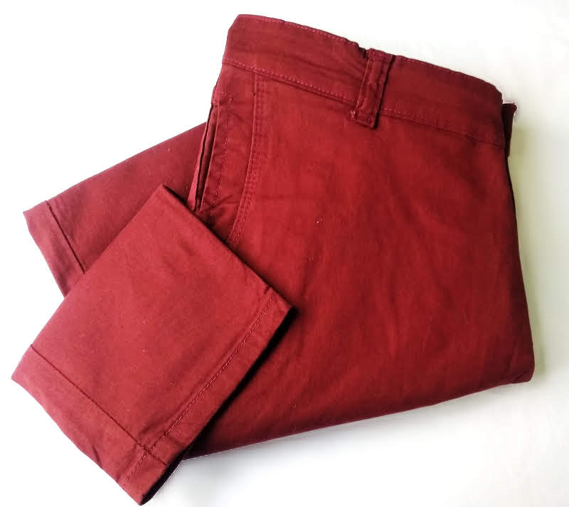 Pantalón para Hombre en Dril Vino Tinto – Ganga Online Colombia